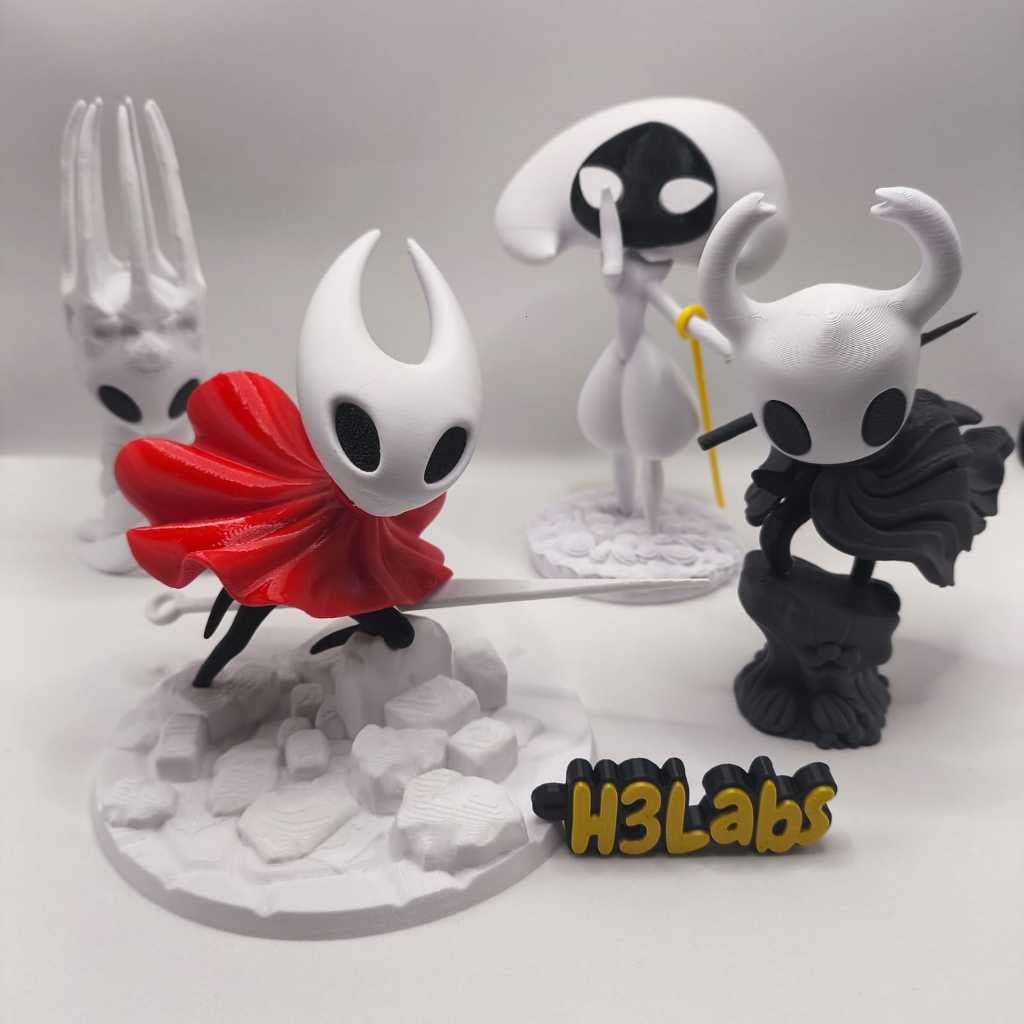Miniaturas Hollow Knight e Hornet Silksong - Decoração / enfeite / Brinquedo / Action Figures / Presente