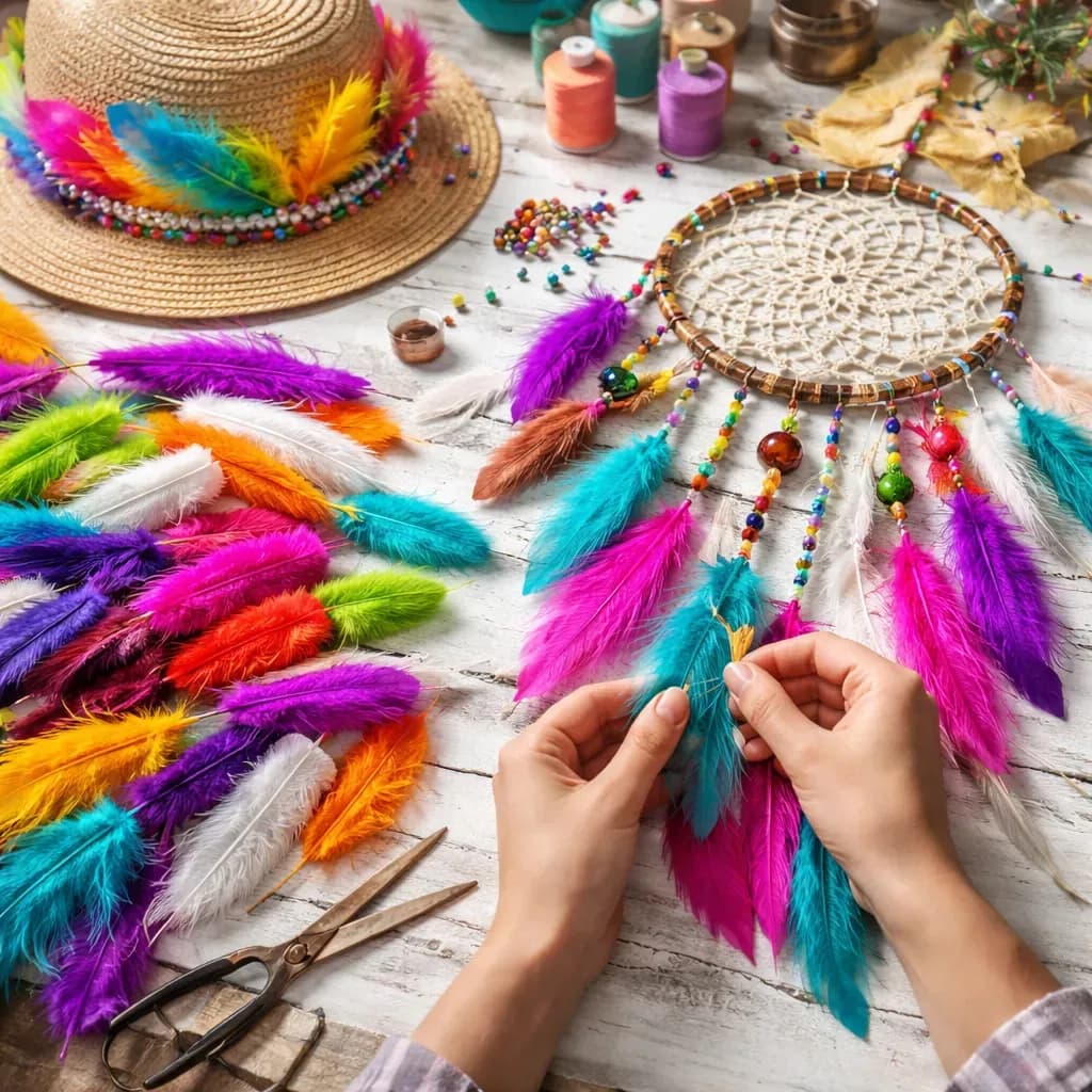 Penas Coloridas 200 Unidades - Escolha Sua Cor