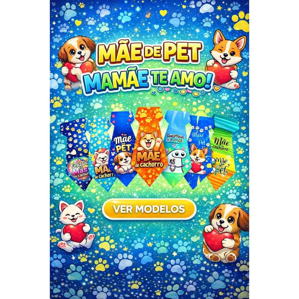 Gravatas Pet Dia Das Mães Cachorro e Gato Banho E Tosa Gravatinha Gravatta Pet Mãe de Pet