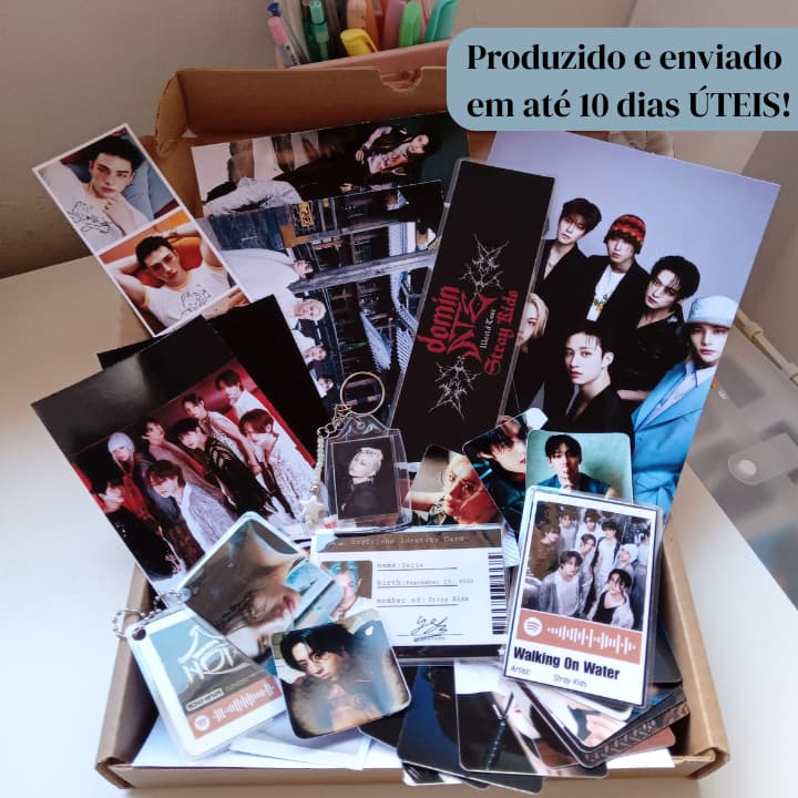 Kit Fanmade Surpresa + 40 itens personalizados kpop | LEIA A DESCRIÇÃO