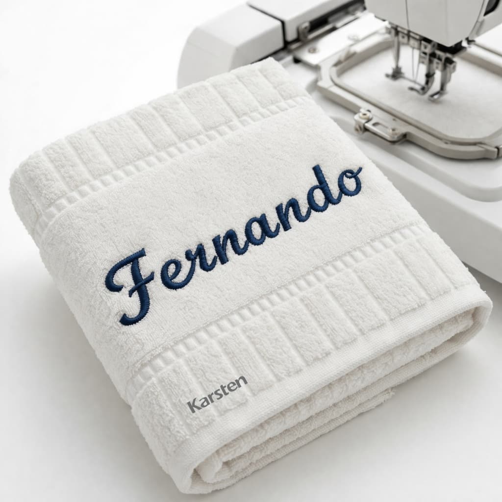 Karsten Toalha de Banho 100% algodão + Nome Personalizado Na Toalha de Brinde