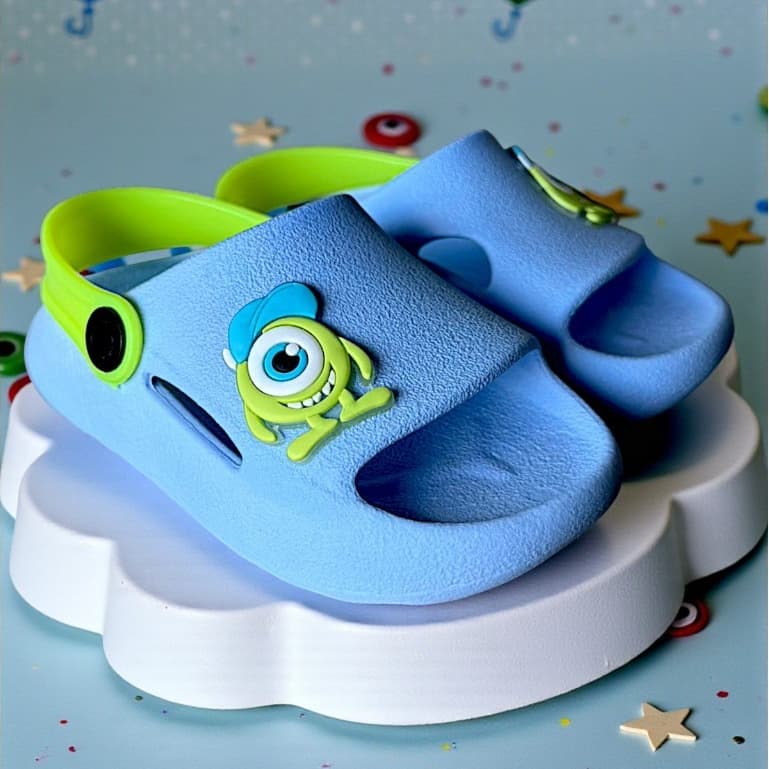 Chinelo Nuvem Infantil Confortável Flexível Monstro S.A