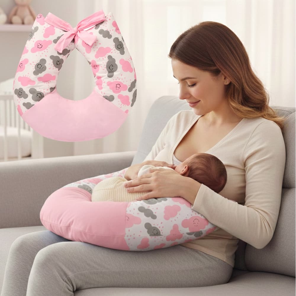 Almofada Apoio de Amamentar Menina Menino Luxo com Enchimento