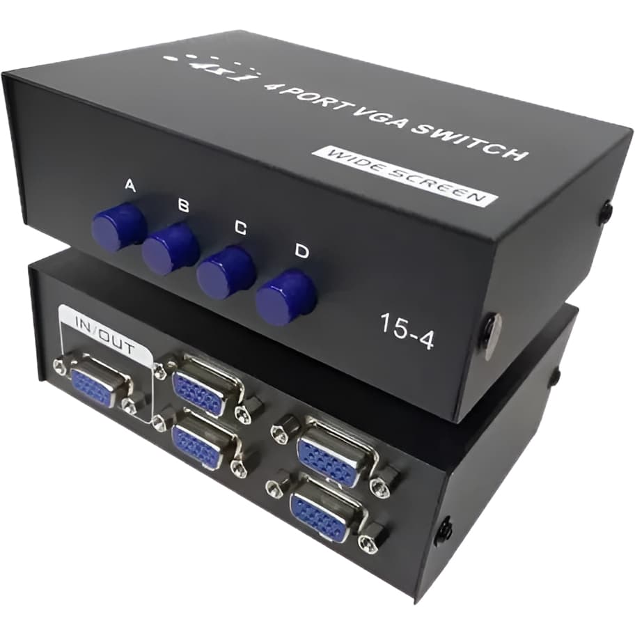 Seletor Chaveador Switch Vga 4x1 4 in 1 out