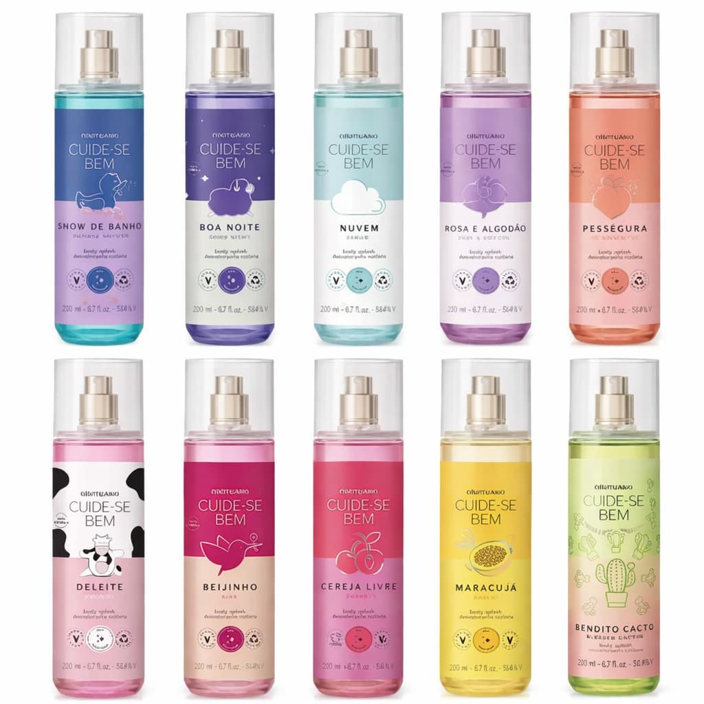 Linha Cuide-se bem de o Boticário Body splash Desodorante Corporal 200 ml