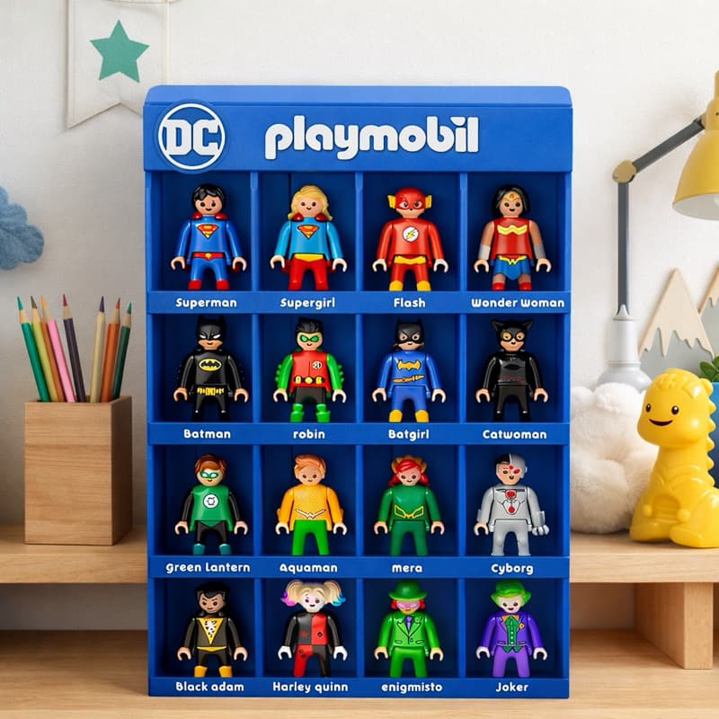 Expositor - Coleção Playmobil DC Kinder - ENVIO RÁPIDO!
