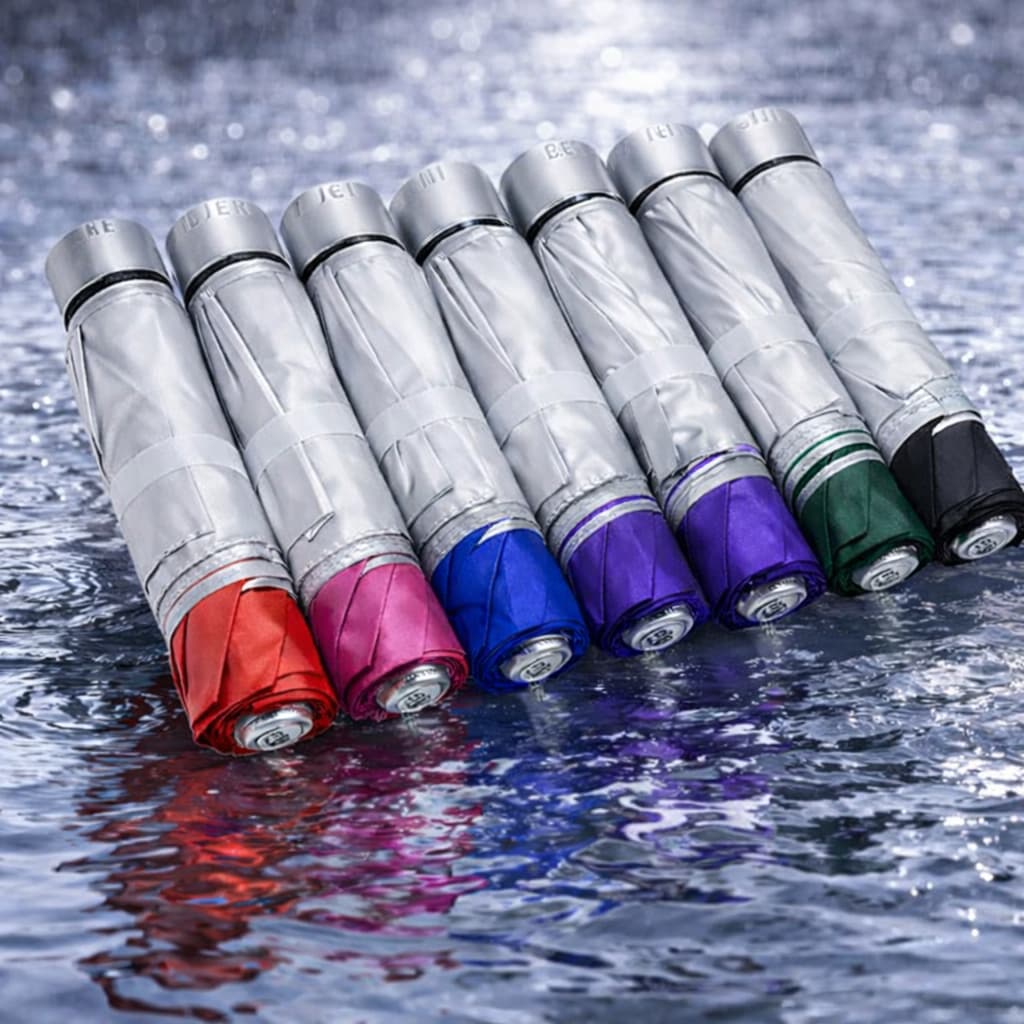 Sombrinha Reforçada Guarda Chuva Dupla Face Liso Sombrinha Contra Vento Cabe na Bolsa Homem Mulher