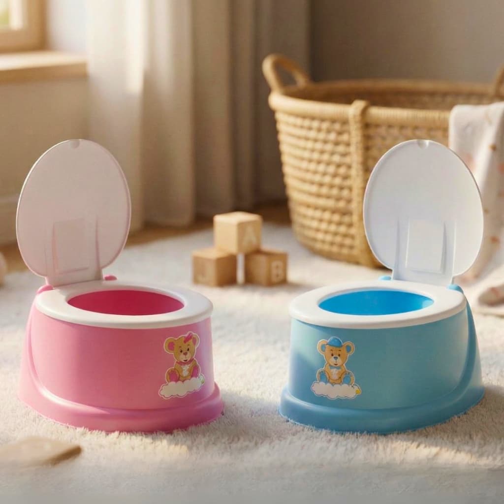 Penico Infantil para Bebê com Tampa Assento Anatômico Ideal Desfralde Criança até 2 Anos