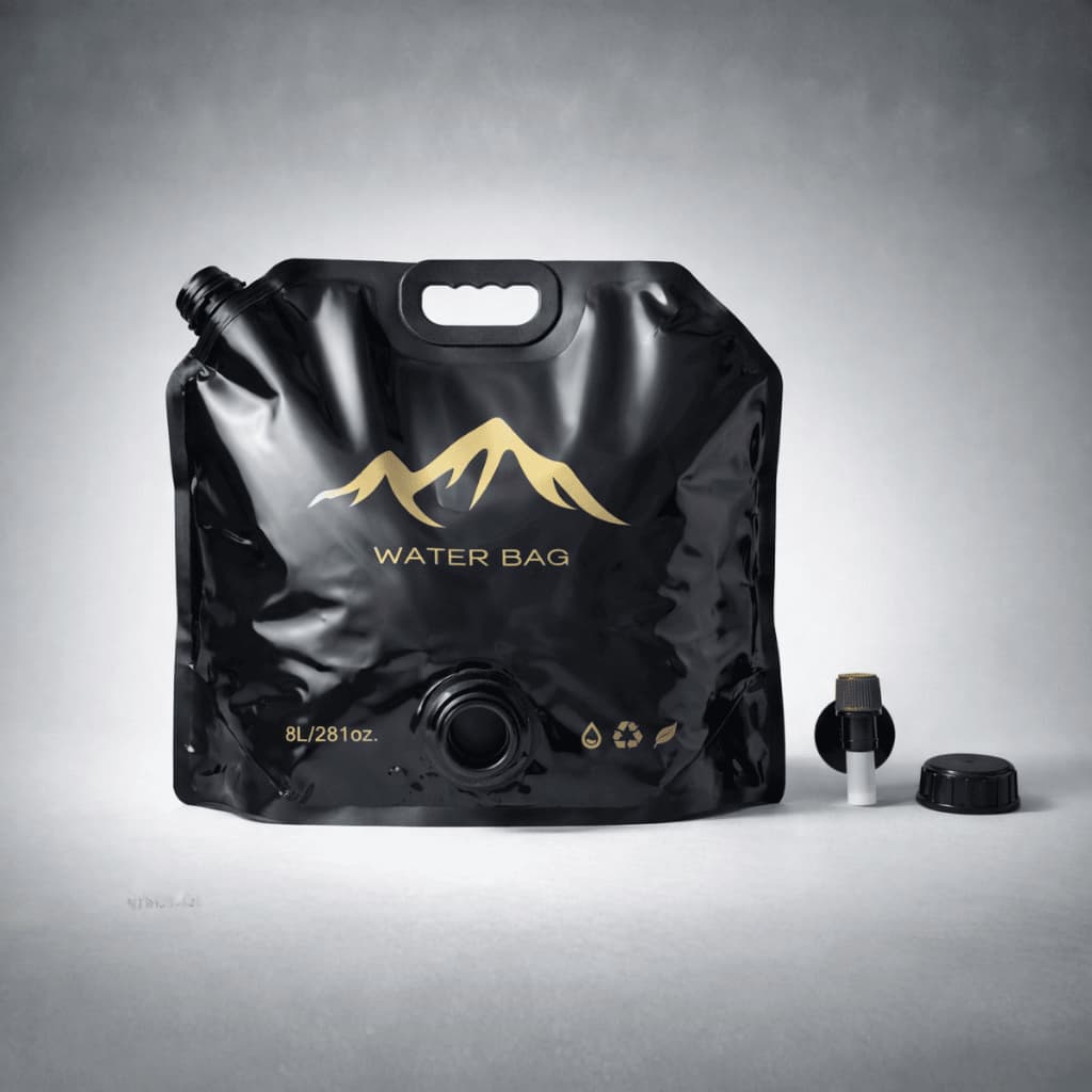 Galão Bolsa Flexível de Água 8 Litros Reutilizável Compacto e Super Resistente