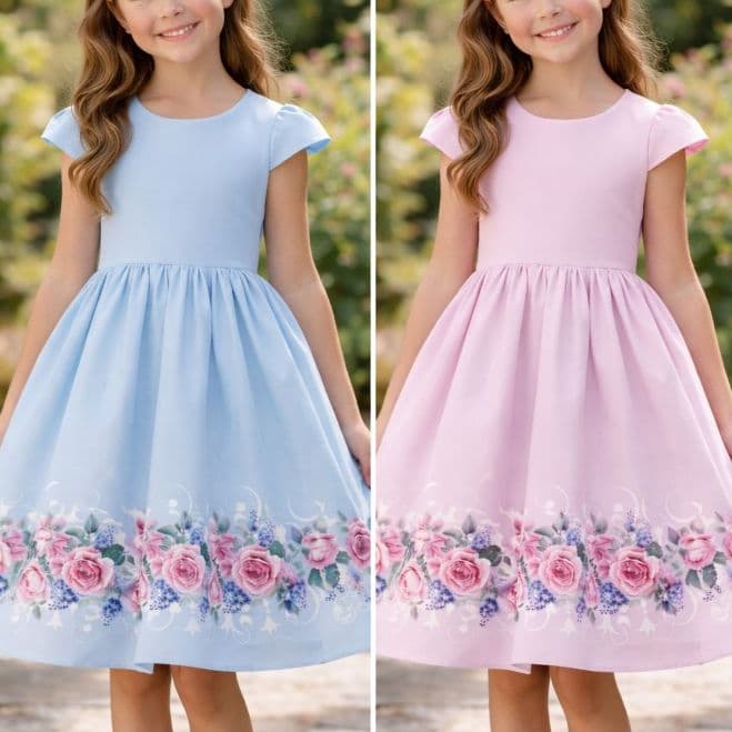 Vestido Infantil Menina Colorido Candy Natal Criança luxo Festa Temático Aniversário Menina Floral