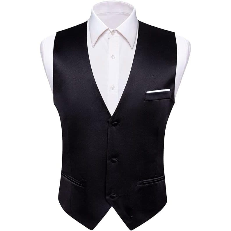 Colete Social Masculino Preto Alta Costura MAF & CO.