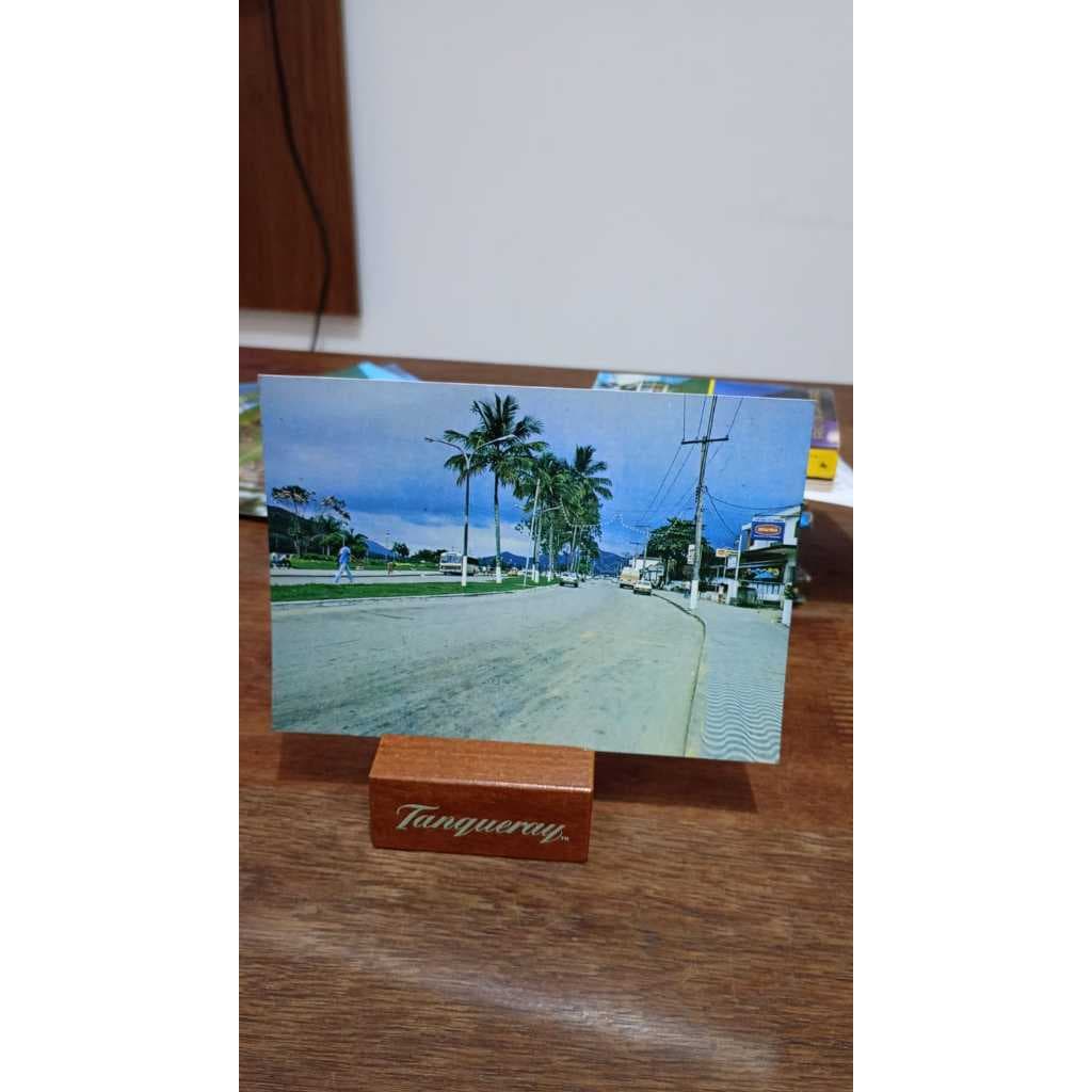 Cartão Postal Antigo - Bertioga Vista do centro da cidade