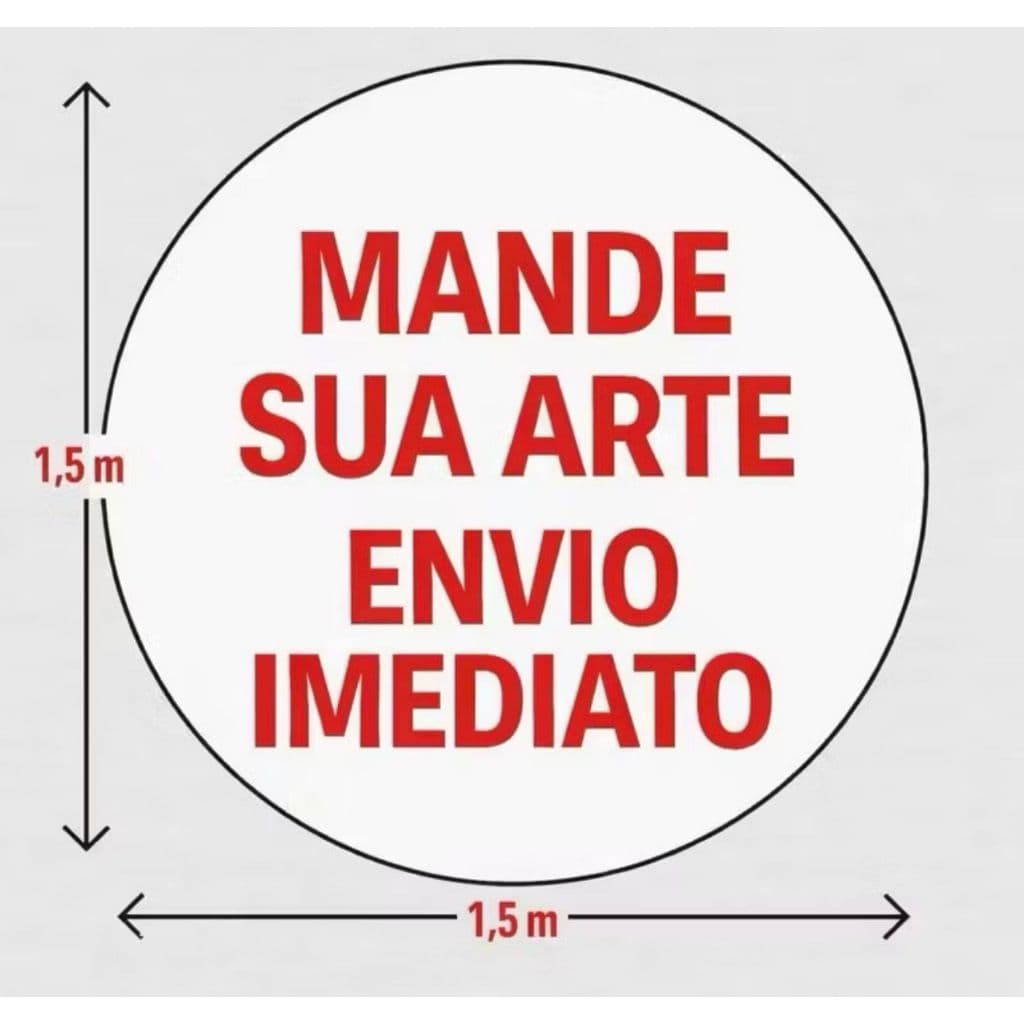 Painel Redondo em Tecido Sublimado 1,50m X 1,50m E 35 X 35 Personalizado SUA ARTE