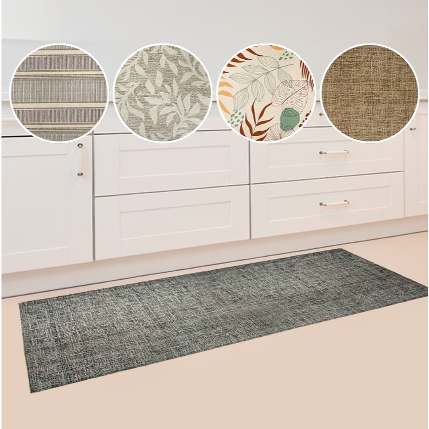Passadeira Cozinha Impermeável Antiderrapante 43x180cm Flex Kapazi Antifadiga
