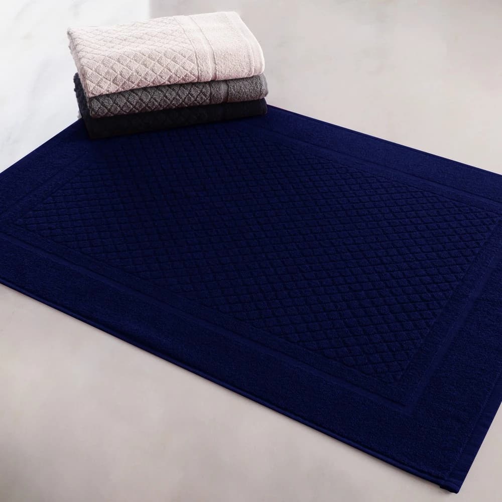 Toalha de Piso Antiderrapante Alta Absorção 100% Algodão