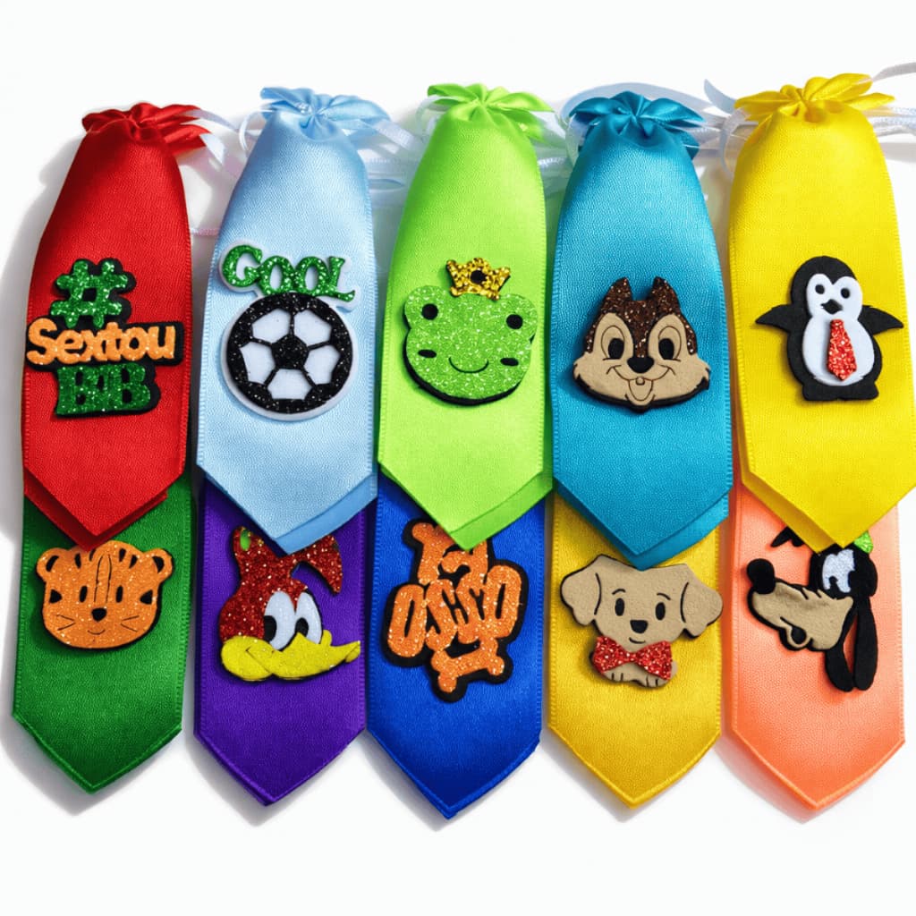 Kit Gravatas Para Petshop Tamanho M de Banho Tosa Cachorro Animal