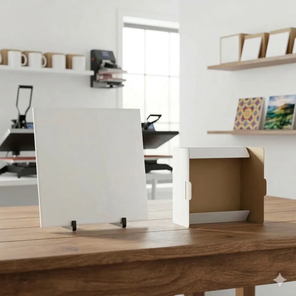 Kit 10 Azulejo Sublimação Eliane 15x15 Suportes E Caixinhas