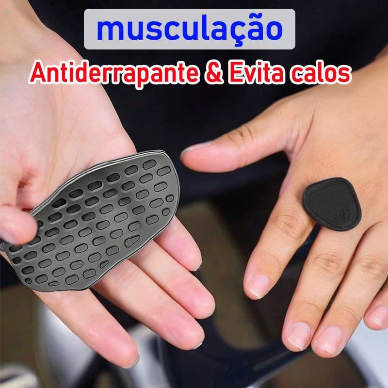 Luvas de Academia para Musculação Treinar Barras Halteres-Antiderrapante Silicone Grip Protetor-Prevenir Calos-Unissex