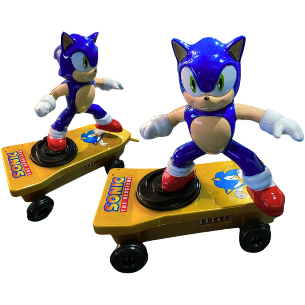 Brinquedo Sonic Skatista Com Luz E Som Hoverboard Tails