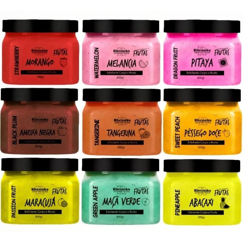 Esfoliante Rhenuks Limpeza Profunda Rosto e Corpo Redutor de Oleosidade 300g