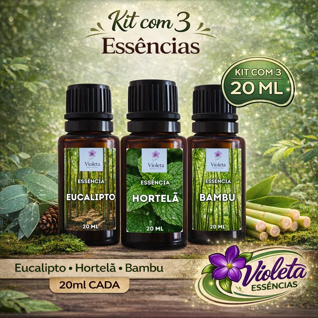 Essências Hidrossolúveis 20ml|Para Umidificador de Ar e Difusor de Ambientes|Mais vendido