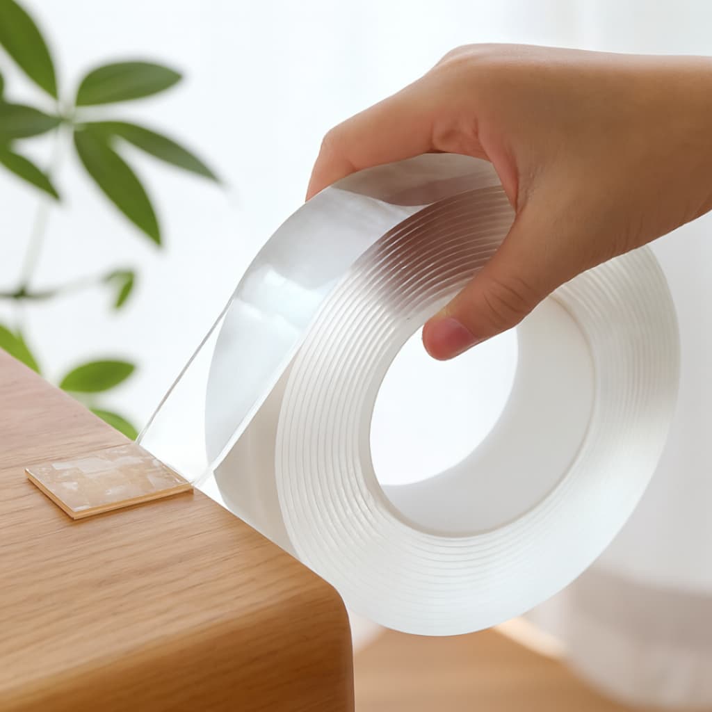 Fita Dupla Face Magica Super Extra Forte Lavável Gel Auto Colante Parede Móvel Cola Porta