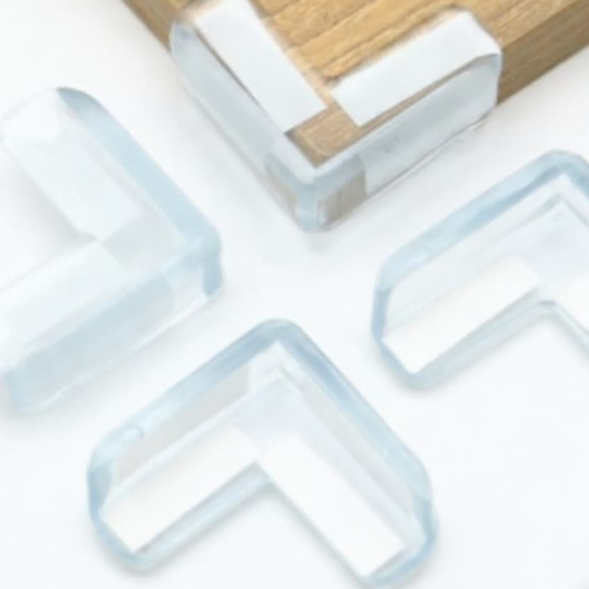 4 Peças Protetores De Quina Silicone Mesa Segurança Para Crianças E Bebes Proteção Anti-colisão