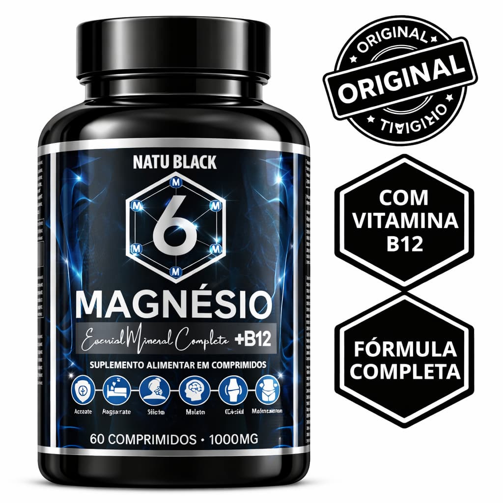 6 Magnésio + B12 METILCOBALAMINA fórmula Original Premium ENVIO RÁPIDO
