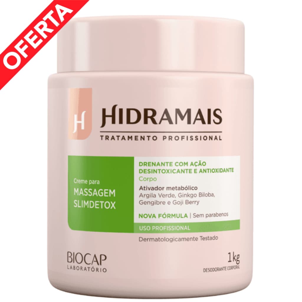 💆‍♀️ Creme para Massagem SlimDetox- FirmingDetox Hidramais – 1kg