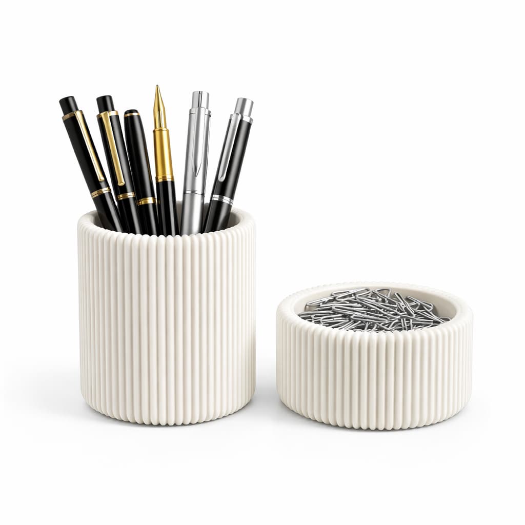 Porta Lápis e Canetas Organizador de Mesa Escritório Premium Design Moderno