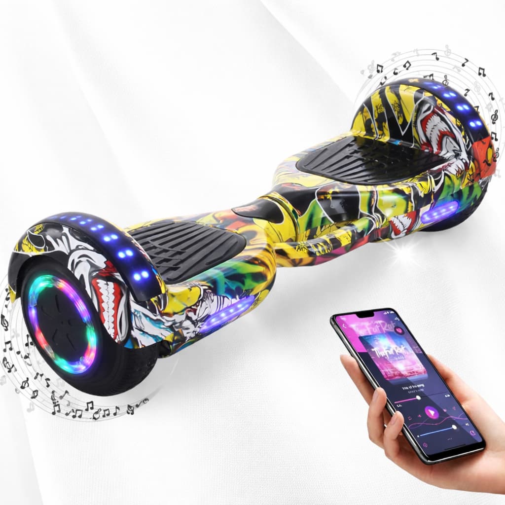 Hoverboard Infantil Skate Elétrico 6.5"/8" Led Bluetooth Bateria De Grande Capacidade Endurance Forte