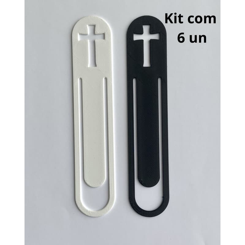 Kit 6 Marcadores de Página Cruz