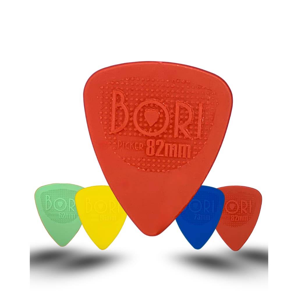 Palheta BORI PICKER Nylon Grip Antiderrapante Cavaco Violão Guitarra