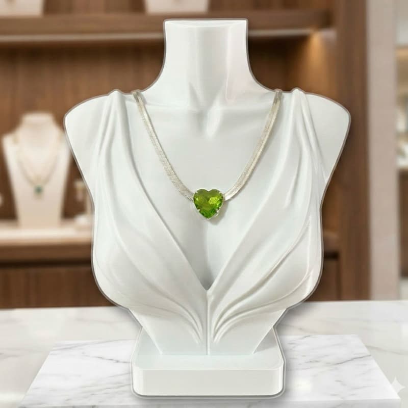 Busto Expositor para Colares e Gargantilhas com Acabamento Premium para Joias e Bijuterias