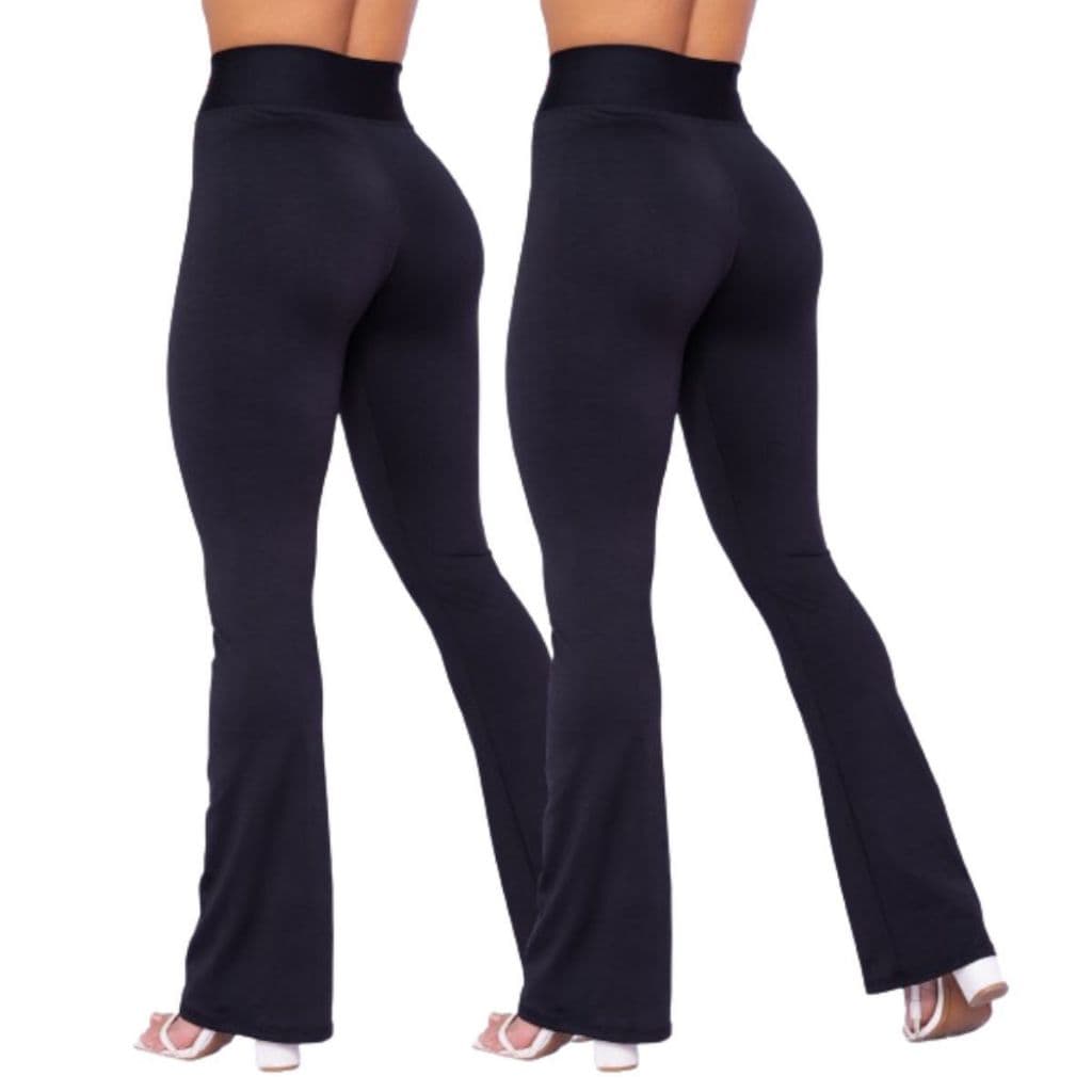 Calça Legging Feminina Flare Boca de Sino  Balarina Cós Alto Promoção