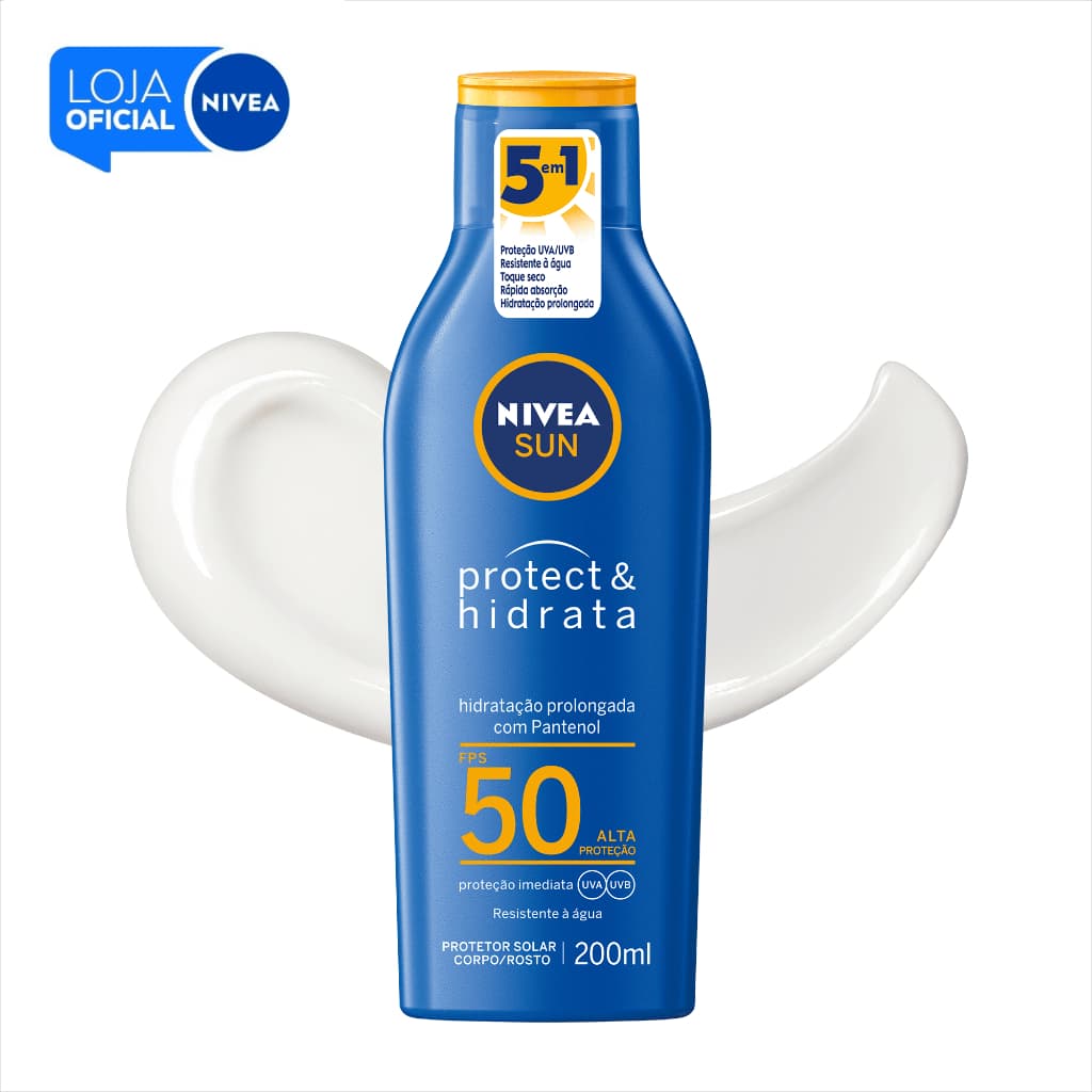 NIVEA SUN Protetor Solar Protect & Hidrata FPS 50 200ml BBB 26