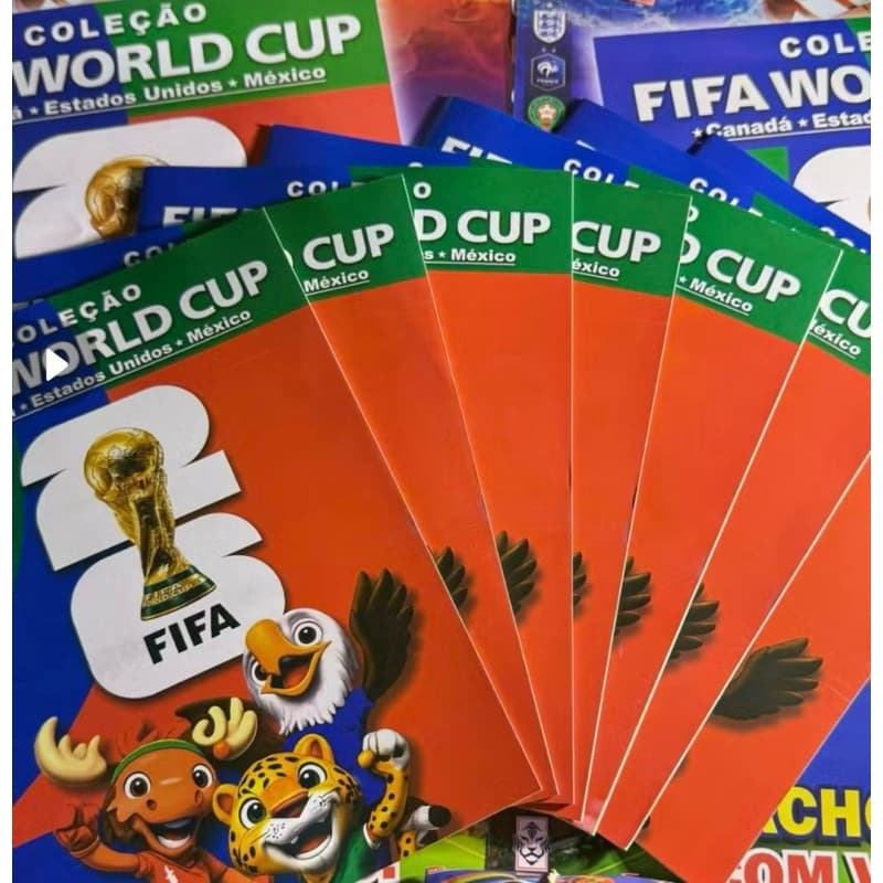 🏆ÁLBUM  COPA DO MUNDO  FIFA WORLD CUP Álbum + figurinhas cada envelope contem 2 figurinhas e um card Diversão garantida🏆