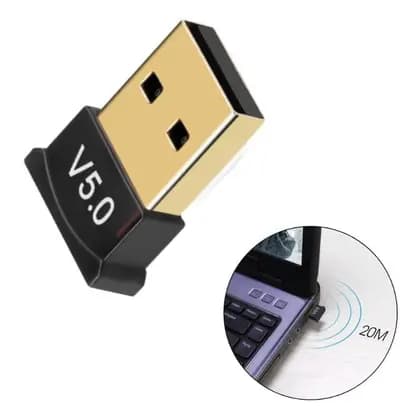 Adaptador Wifi Receptor USB Bluetooth 5.0 Plug USB Transmissor de Áudio Notebook