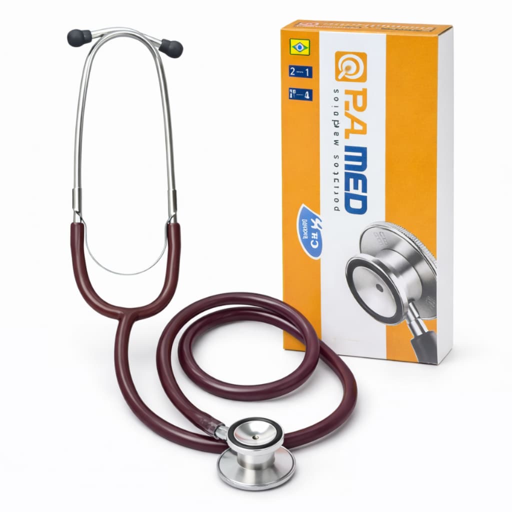 Estetoscópio Duplo P.A Med Adulto Infantil Profissional Enfermagem Médico Alta Ausculta