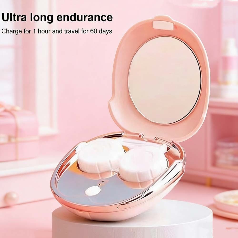 Limpador de Lentes de Contato Automático Portátil Recarregável Ultra-Sônico Limpeza Profunda