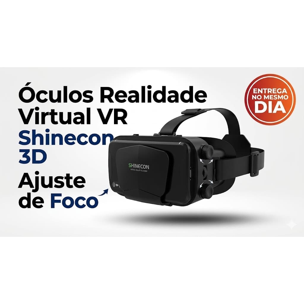 Óculos Realidade Virtual Shinecon VR 3D Android Jogos Filmes