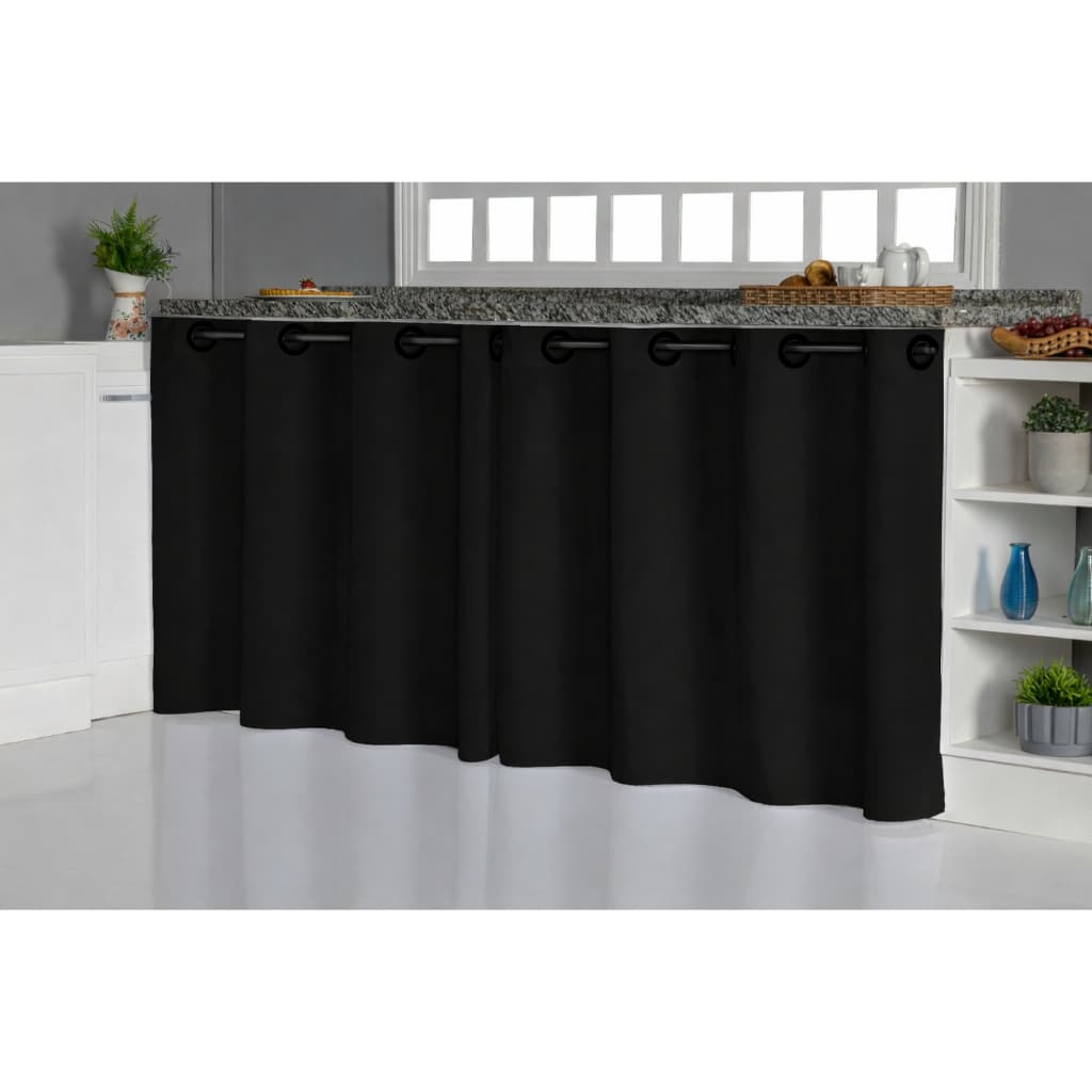 Cortina De Pia Para Cozinha Em Oxford - Vários Tamanhos