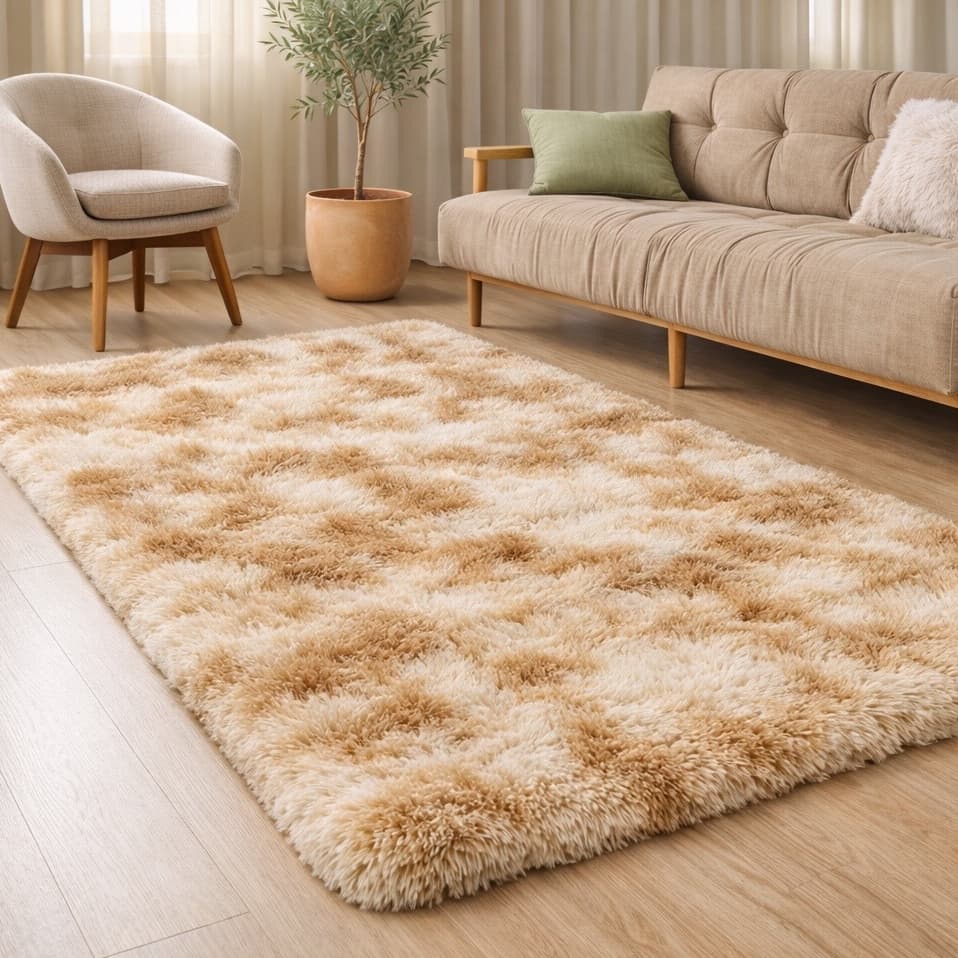 Tapete Felpudo 2,00x1,50 Grande Luxo Sala Quarto Decorativo Moderno