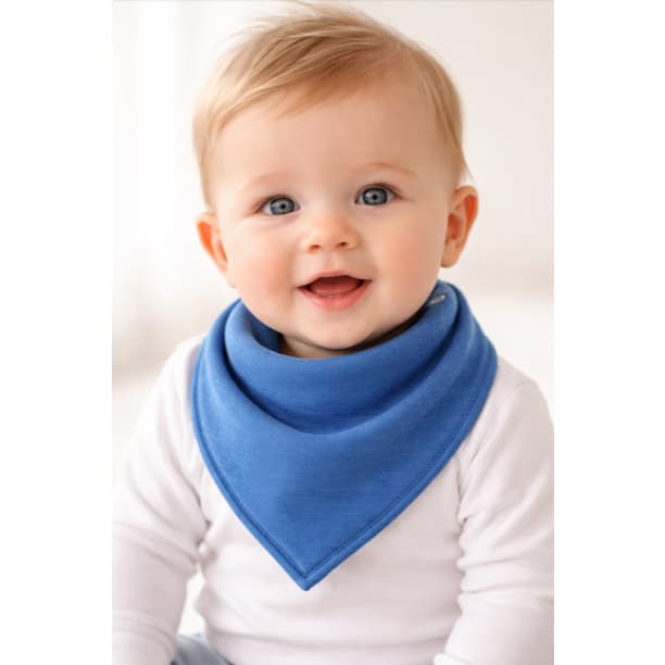 Babador Bandana para Bebê – Algodão Macio com Fecho Ajustável | Estilo e Conforto