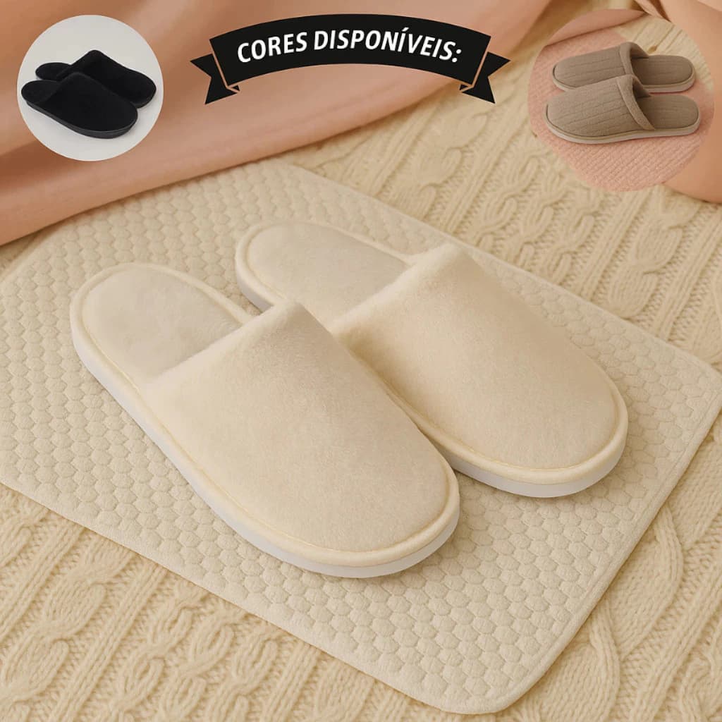 Pantufa Feminina Chinelo De Quarto Pantufinha Quentinha Solado Baixo e Leve Conforto Garantido
