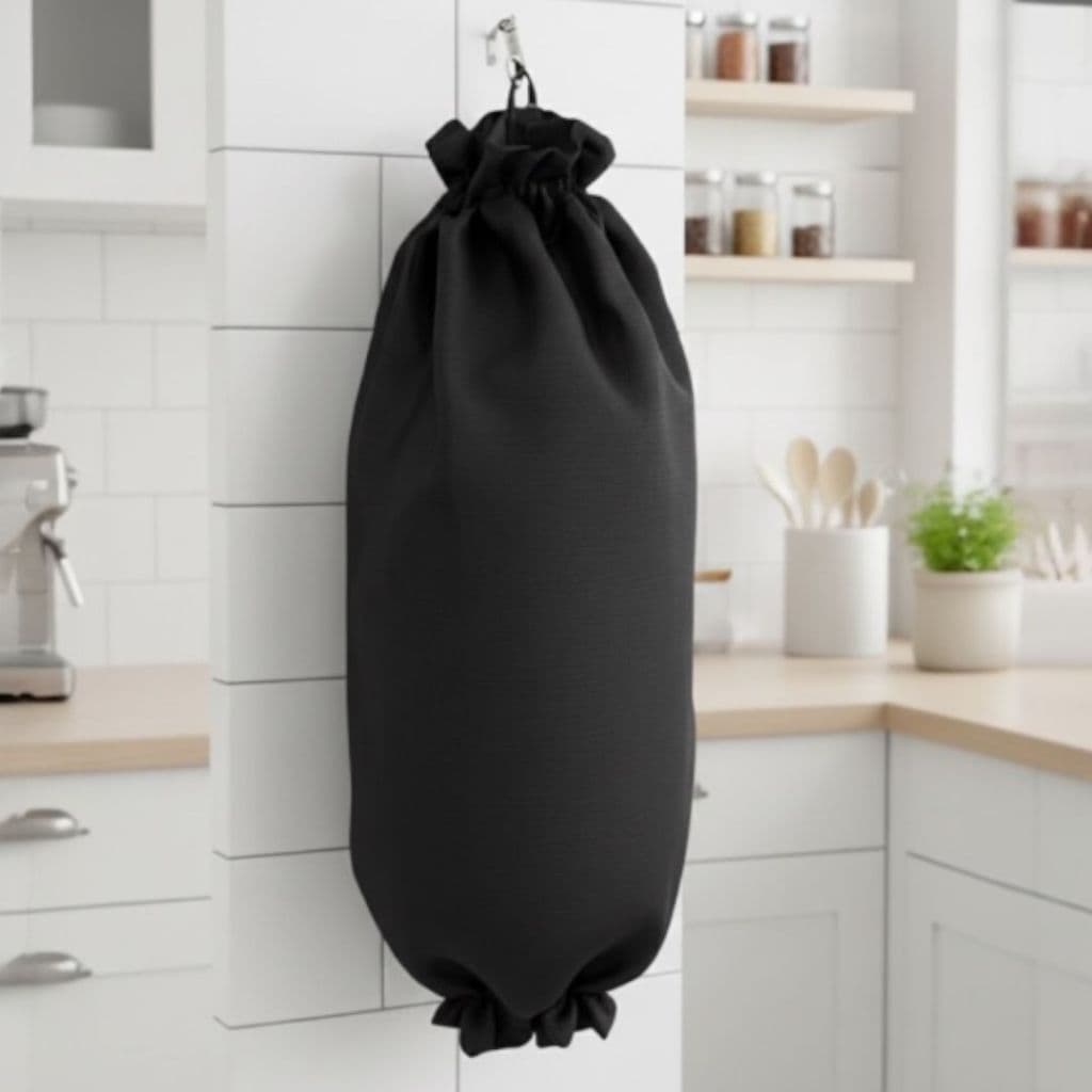 Puxa Saco  Grande Cozinha Porta Sacolas Plásticas Tecido Oxford Organizador Reforçado