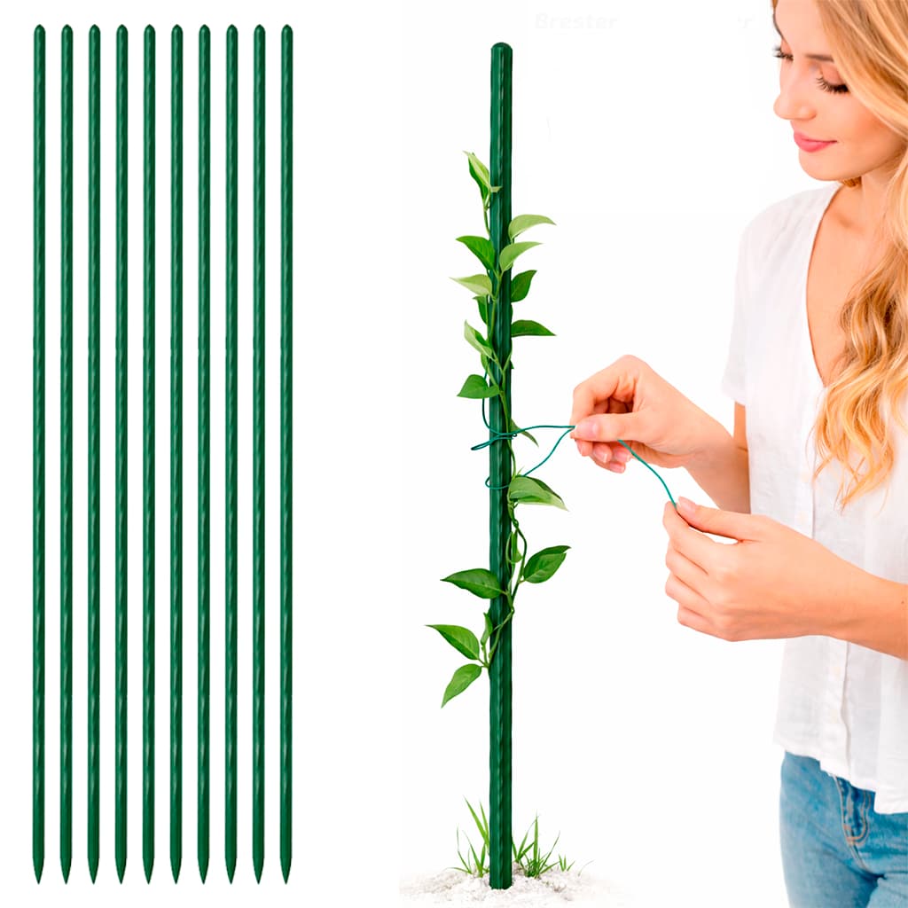 Kit 5 a 10 Tutores Hastes Bastão de Sustentação 60, 75, 90,100 e 120cm Para Plantas Trepadeiras
