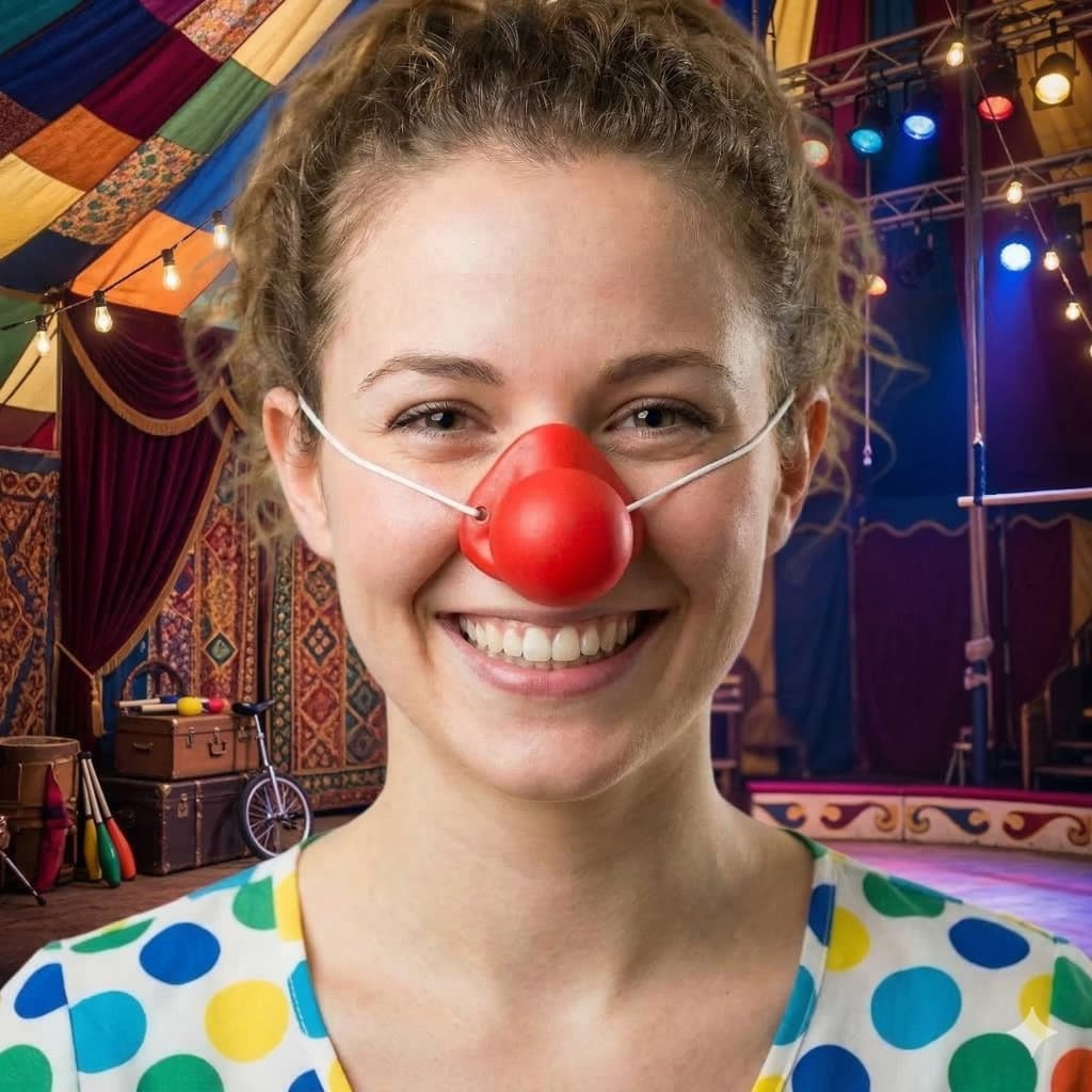 Nariz de Palhaço Silicone com Apito Látex Elástico / Fantasia Festas Circo Carnaval Halloween