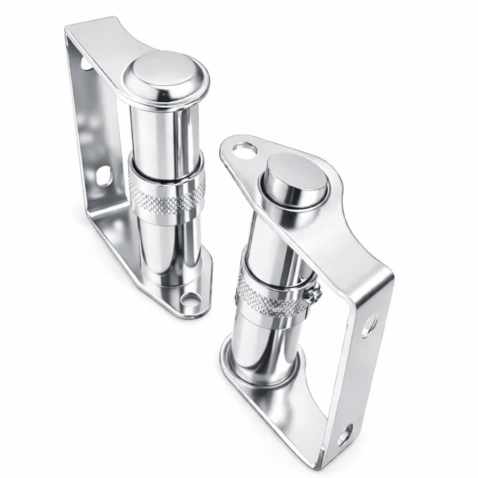 Puxador Aliaço Vitro Janela Madeira/Ferro Punho Cromado 2 Anéis