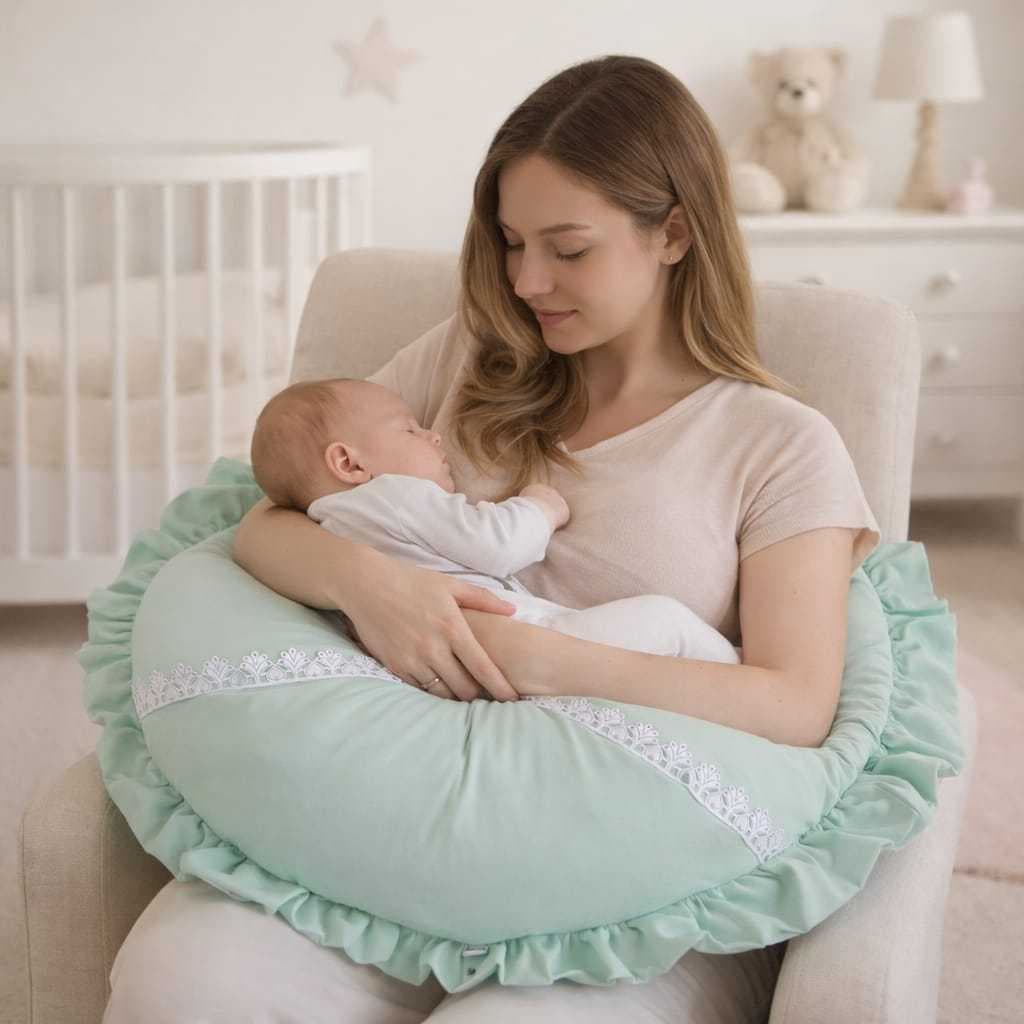 Almofada Amamentação Gravidez Grande Confortável Liso Hipoalérgico